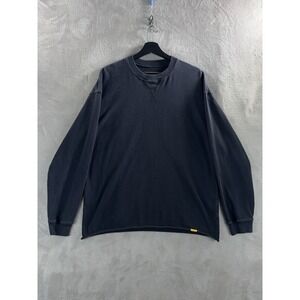 Yellow Label Co. Crewneck Sweatshirt Mens Size Large Black Pullover Heavyweight